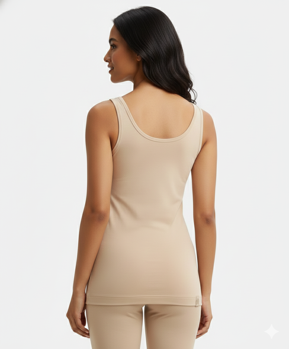 Jockey Women’s Thermal Cami | Soft Cotton Rich Winter Innerwear | 2510 Skin