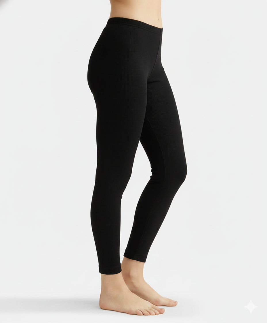 Jockey Women’s Thermal Lower | Warm Winter Leggings | Soft Cotton Rich Fabric | 2520
