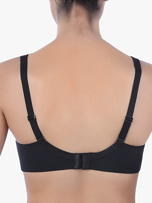 Triumph 151/263 Minimizer Non-Padded Wired Bra for Slimmer Look, Full Coverage & Strong Everyday Support Black