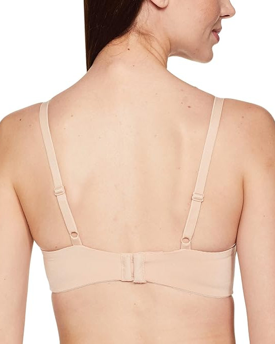 Triumph 110/458 Maximizer Push-Up Magic Wire Bra for Enhanced Cleavage, Lift & Sculpted Shape Neutral Beige