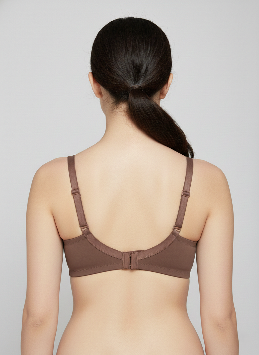 Triumph 100I631 Soft Touch Wire-Free Bra | Lightly Padded | Lace Neckline Everyday Comfort Bra