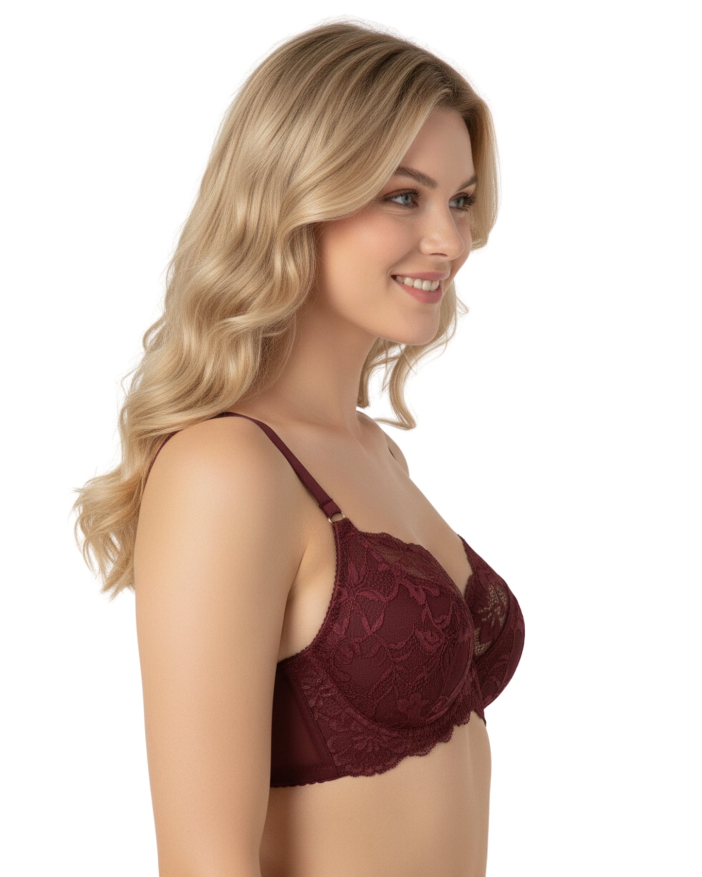 amante Luxe Support Bra | Non-Padded Wired Full Coverage Lace Bra | BRA101601