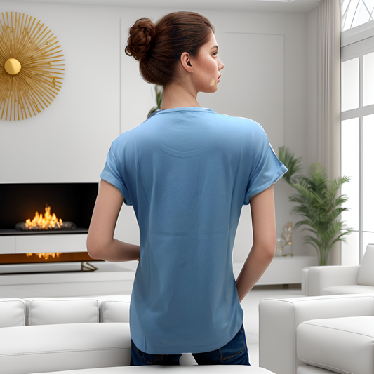 Vieviana Plus Size T-Shirt Athleisure|Ev2002