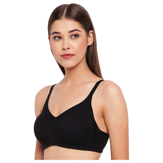 Enamor Full Figure Support M-Frame Bounce Control Non Padded Non Wired Bra|Ab75