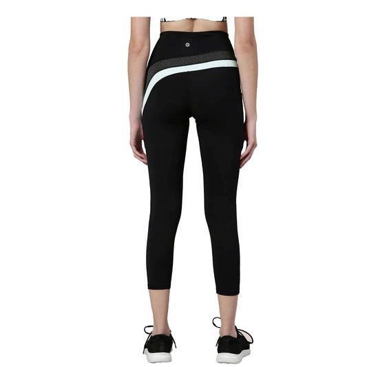 Enamor Active Stylised Solid High Waist Dryfit Legging Activewear|A602