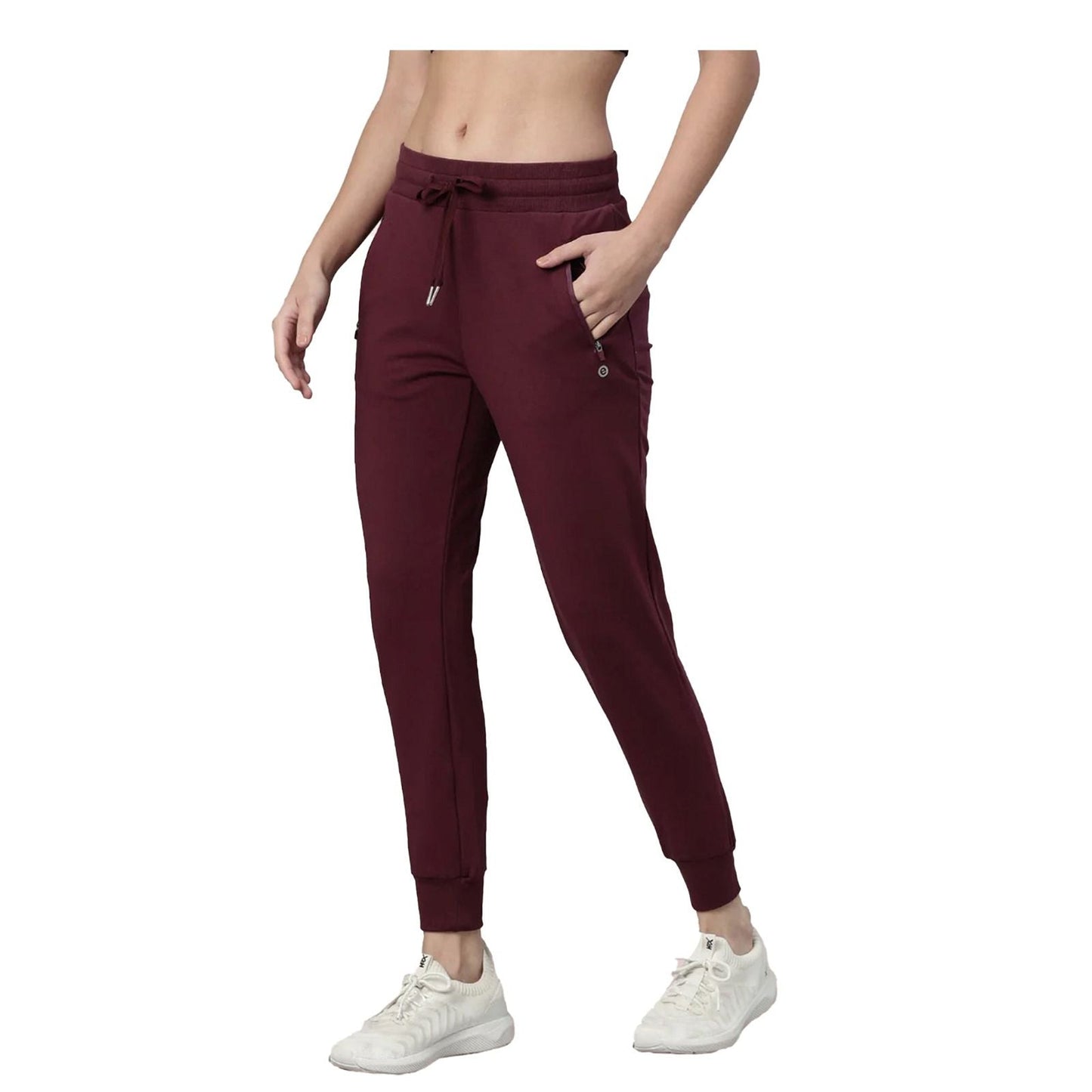 Enamor Women Cotton Terry Jogger Athleisure|A401