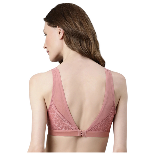 Enamor Lacy Padded Non Wired T-Shirt Bra|F118