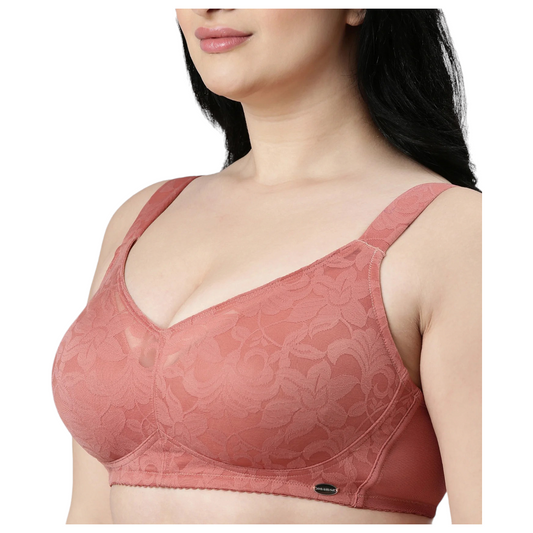 Enamor Full Figure Minimizer Non Padded Non Wired Support Bra|F122