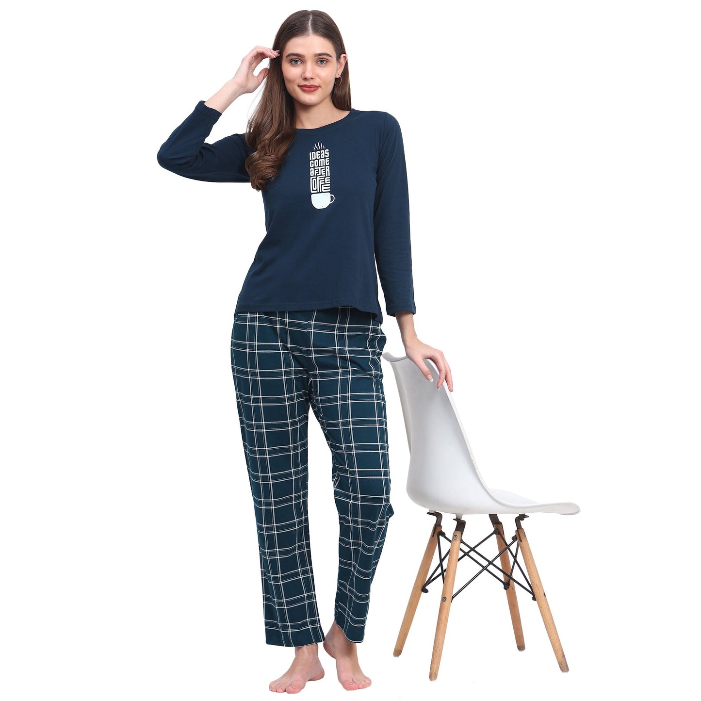 Vieviana Pj Set Full Sleeves Nightwear|Ev14114