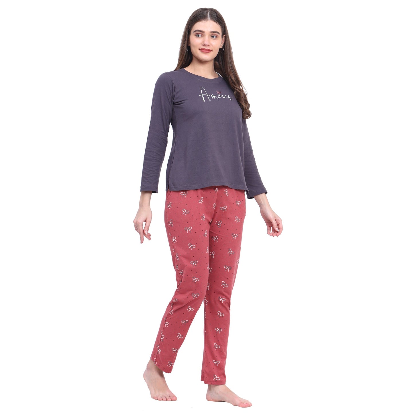 Vieviana Pj Set Full Sleeves Nightwear|Ev14115