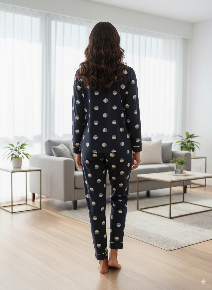 Vieviana Front Open Full Sleeves Nightwear|Ev17102