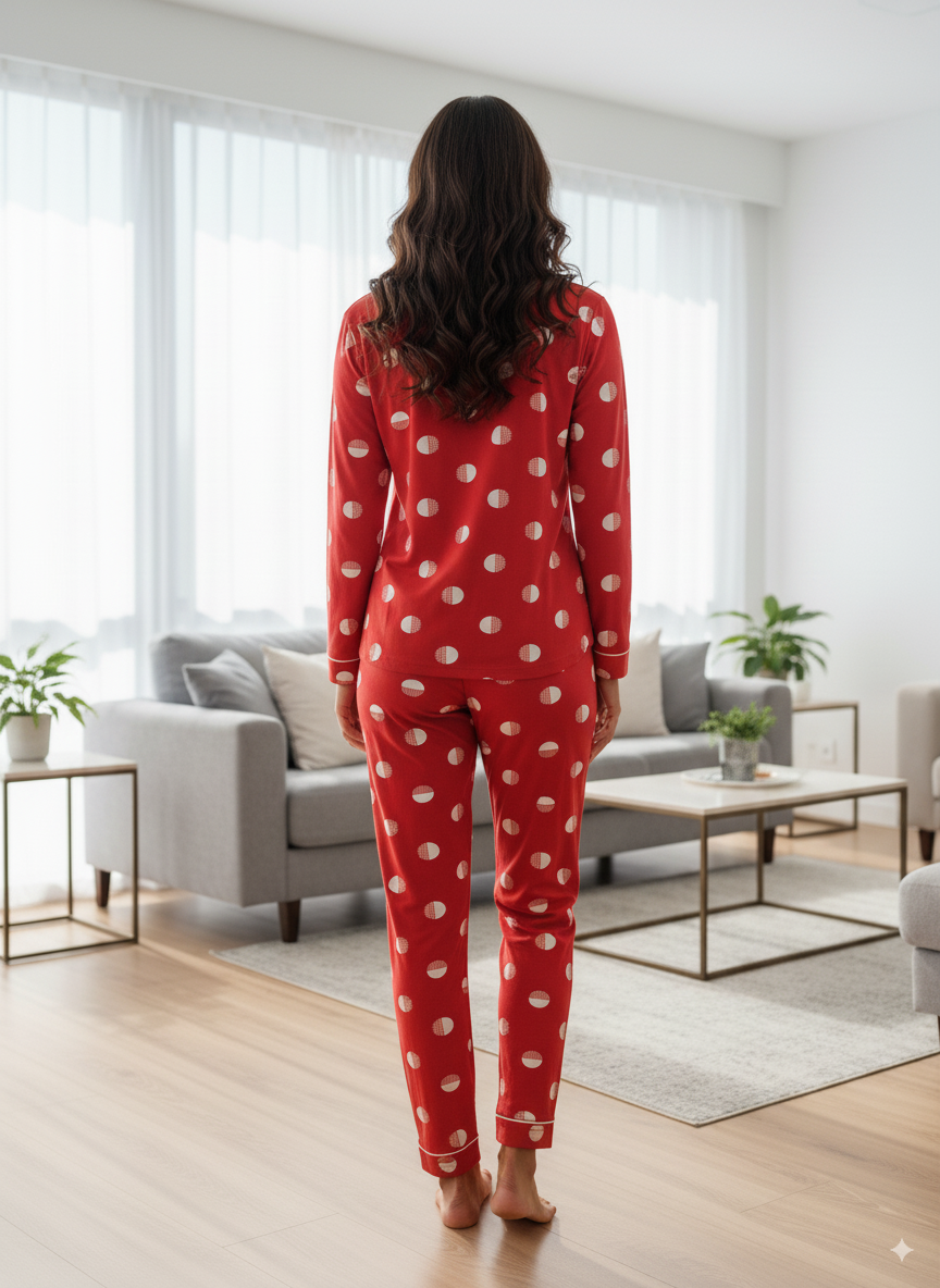 Vieviana Front Open Full Sleeves Nightwear|Ev17102