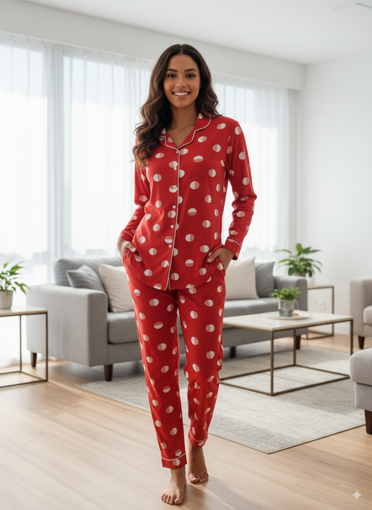 Vieviana Front Open Full Sleeves Nightwear|Ev17102