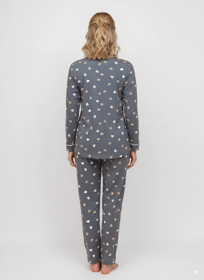 Vieviana Front Open Full Sleeves Nightwear|Ev17103