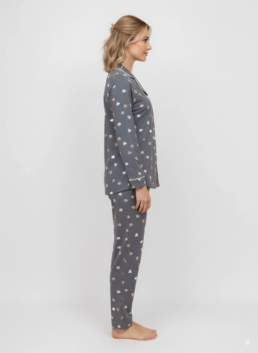 Vieviana Front Open Full Sleeves Nightwear|Ev17103