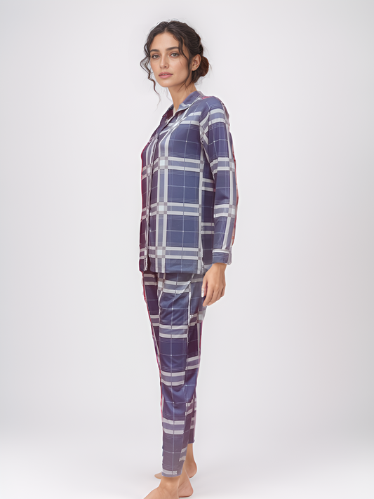 Vieviana Front Open Full Sleeves Nightwear|Ev17104