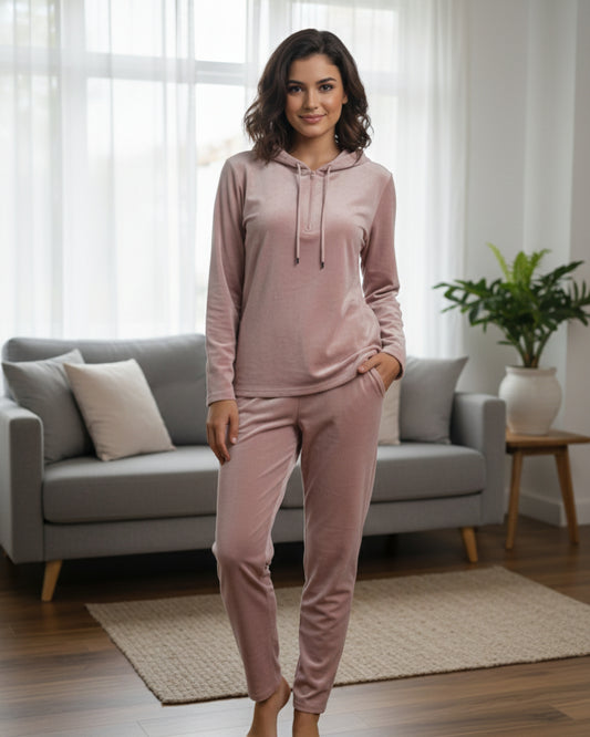 Vieviana Women’s Winter Tracksuit Nightwear | Cozy Warm Nightwear Set | Soft Winter Fabric | EV5002