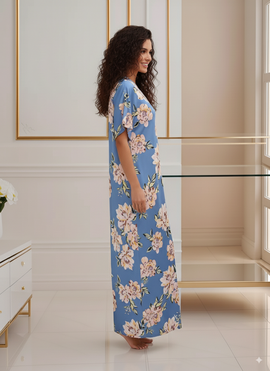 Fablush Women's Nighty Nightwear | Viscose Lycra | FB18014