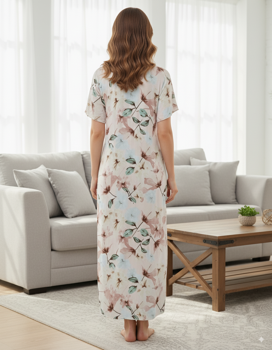 Fablush Women’s Nighty Nightwear | 100% Rayon | Fb18017