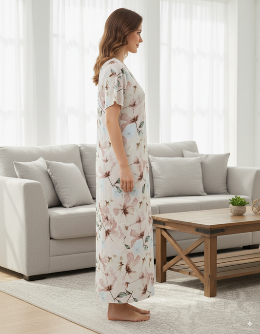 Fablush Women’s Nighty Nightwear | 100% Rayon | Fb18017