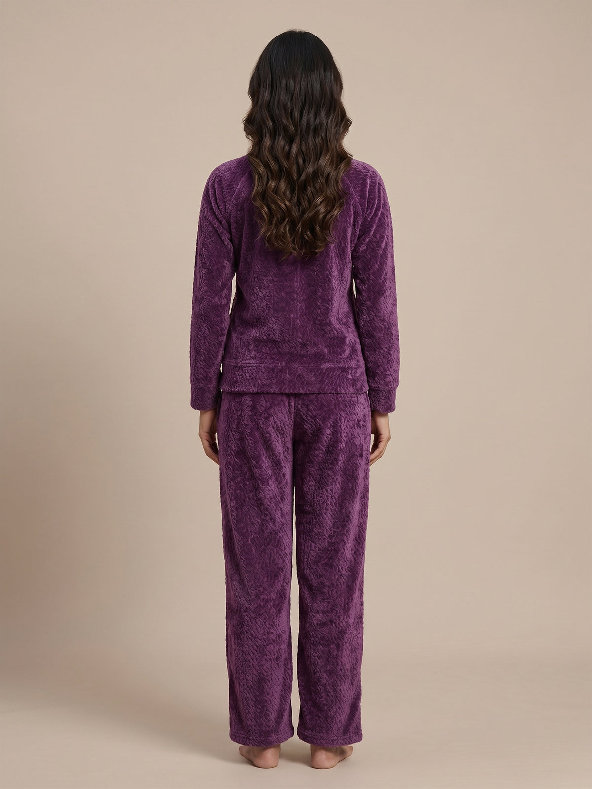Fablush Women's Tracksuit Nightwear Set | Fb30001 Purple