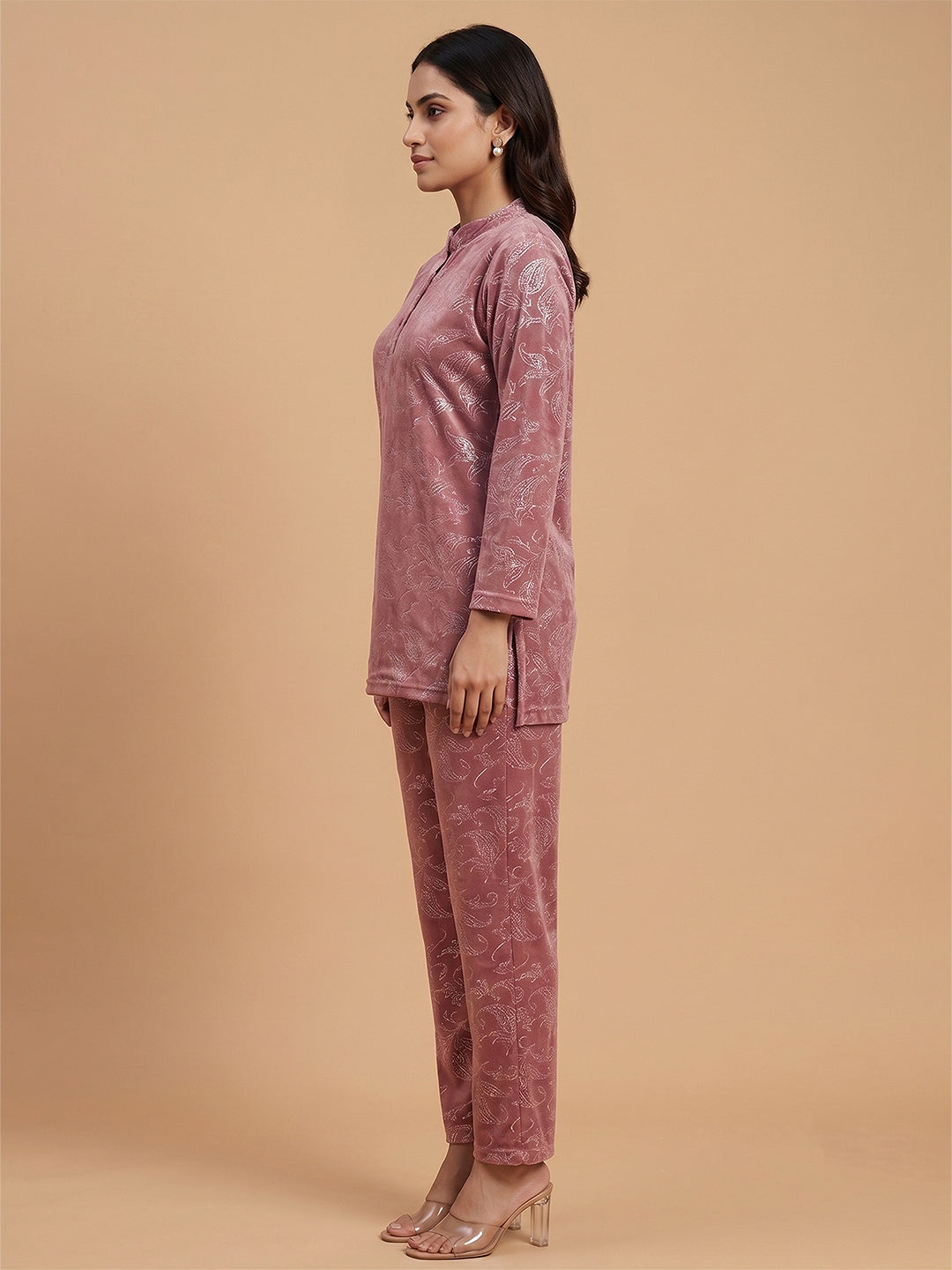 Fablush Kurti Nightsuit Women's Nightwear Set | Fb35001 Pink