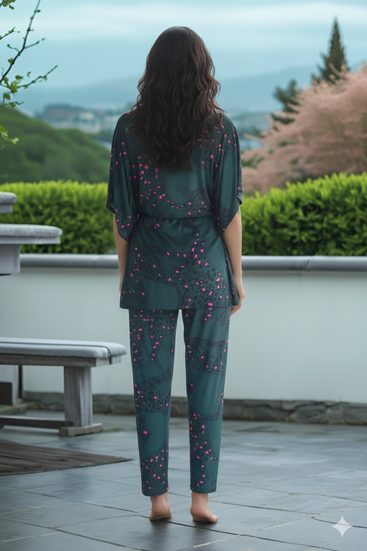 Fablush Women's Short Kaftan Nightwear | Fb38001