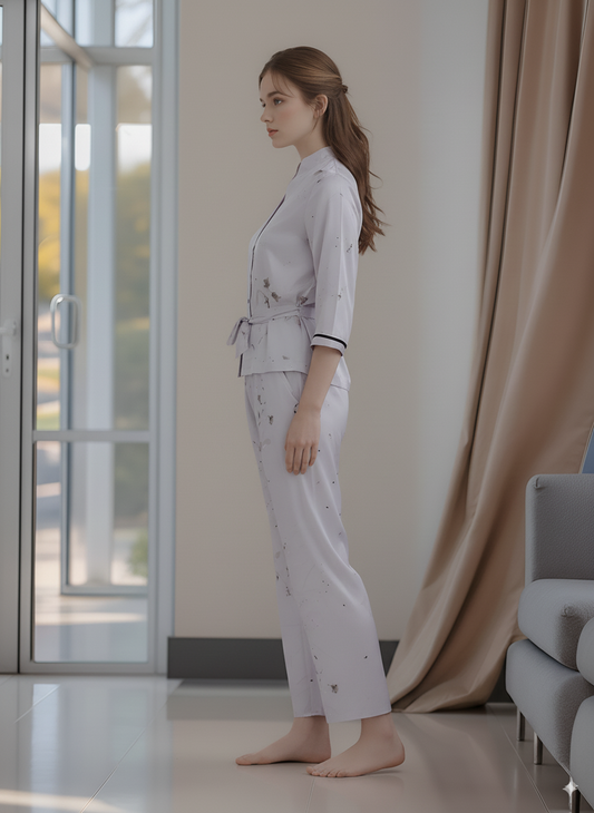 Fablush Women's Satin Nightsuit Bridal Nightwear | Luxe Satin | FB501