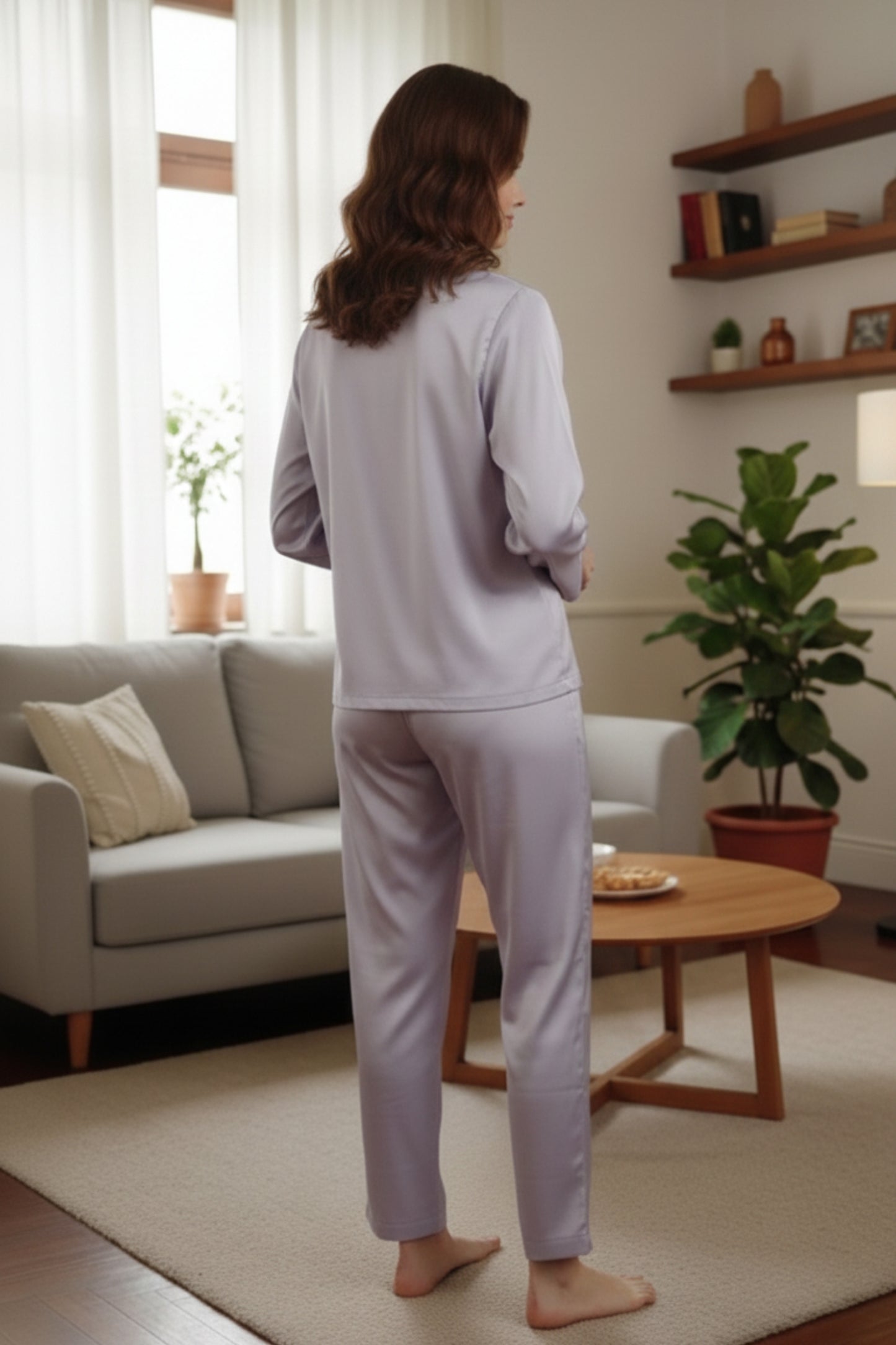 Fablush Women's Satin Nightsuit Bridal Nightwear | Luxe Satin | FB501