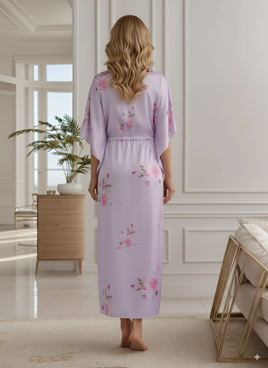Fablush Women's Kaftan Bridal Nightwear | Luxe Satin | FB506