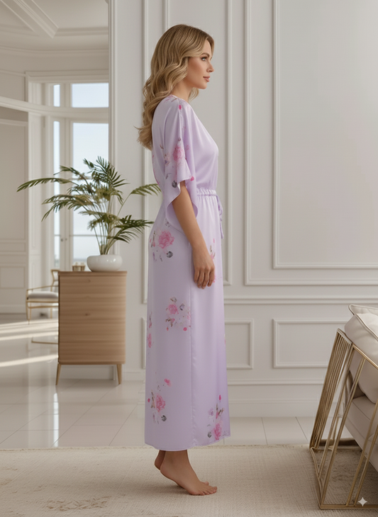 Fablush Women's Kaftan Bridal Nightwear | Luxe Satin | FB506