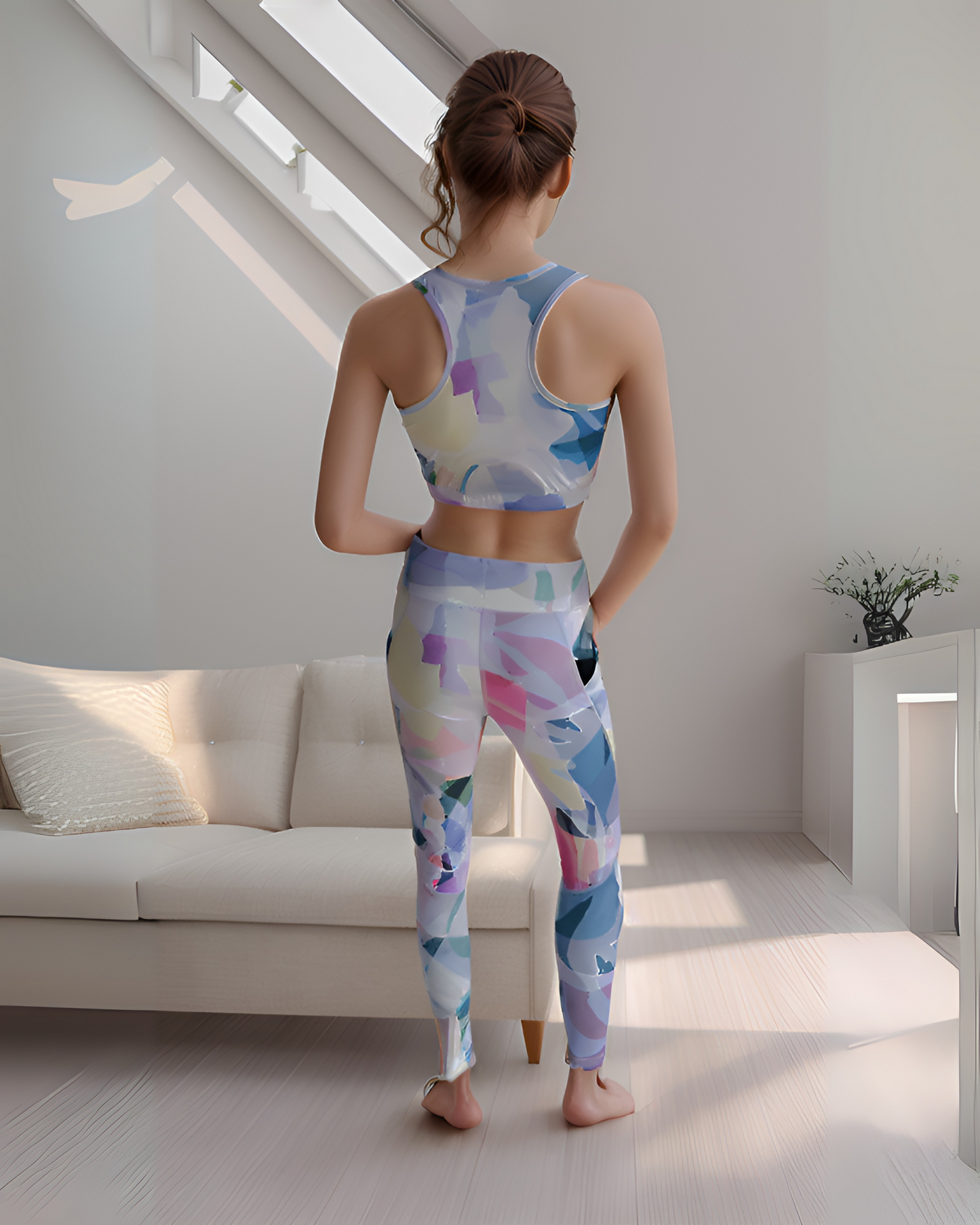 Fablush Womens Active Legging Activewear | Luxe Satin Spandex | Fb806
