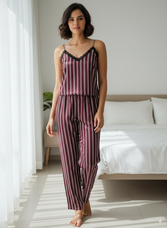 Fablush Women’s SO4 Bridal Nightwear | FB512 | 4 Pc Set with Short, Gown & Cami | Elegant Luxe Satin Nightwear for Brides