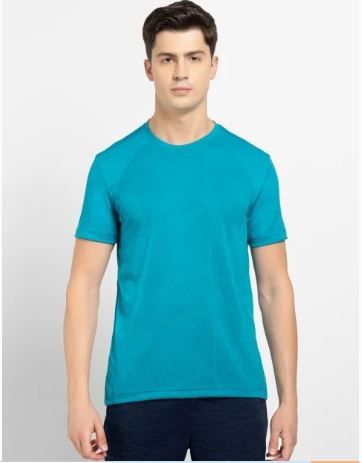 Jockey -Round Neck Half Sleeve T-Shirt for Men with Breathable Mesh -Mv15-