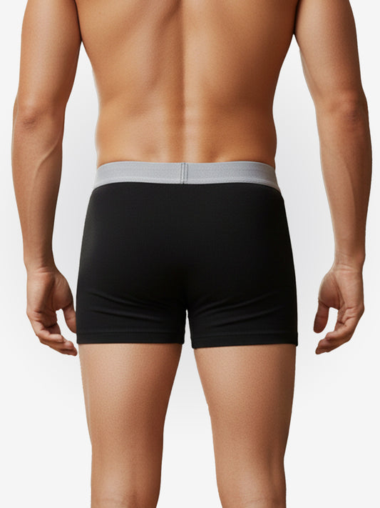 Benetton Men’s Supima Cotton Trunk 01C3096ula11i | Premium Soft Breathable Underwear Black