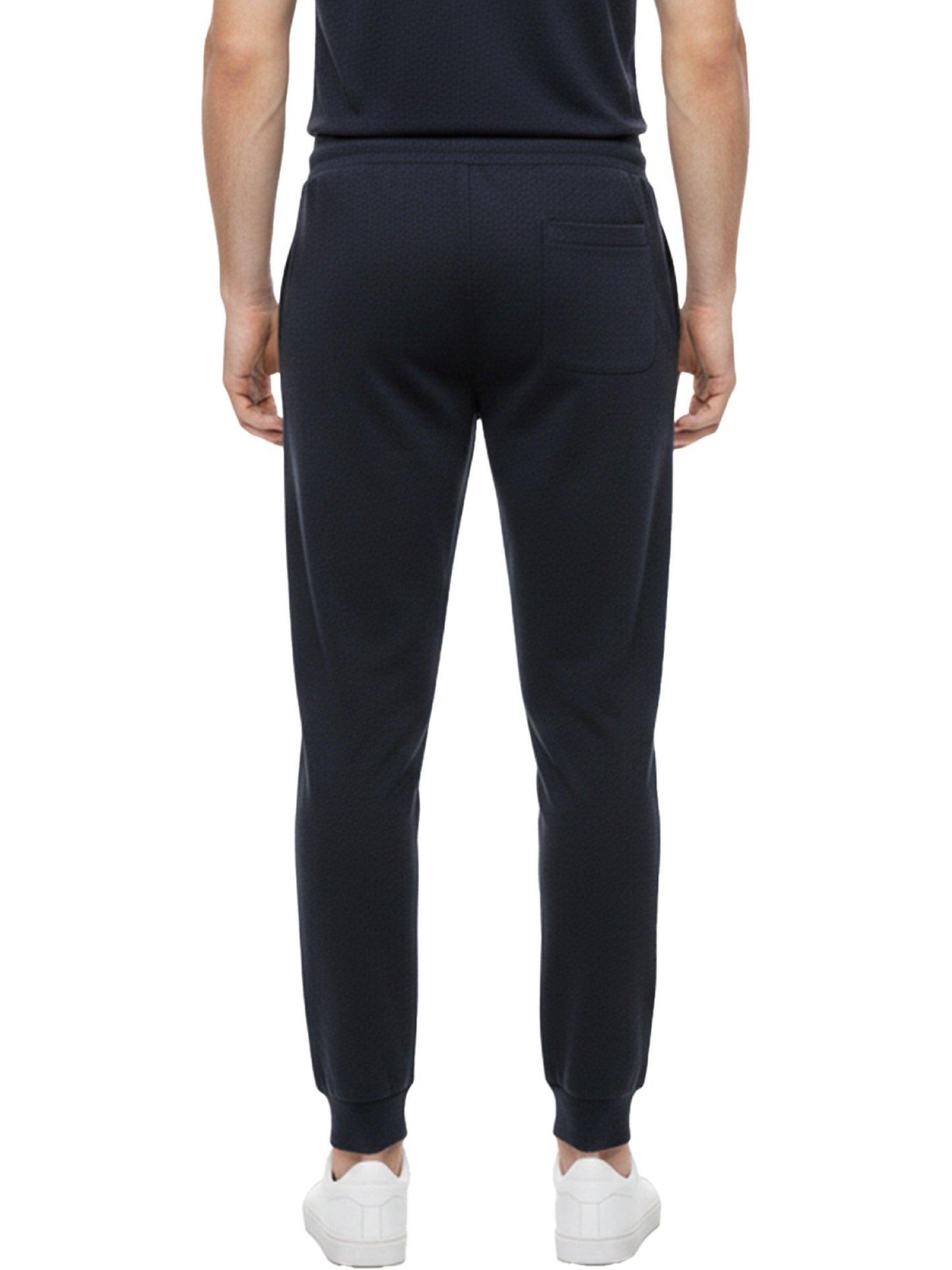 Benetton Men’s 100% Cotton Joggers 01C3096ula19i | Athleisure Track Pants | Soft Breathable Comfort Navy