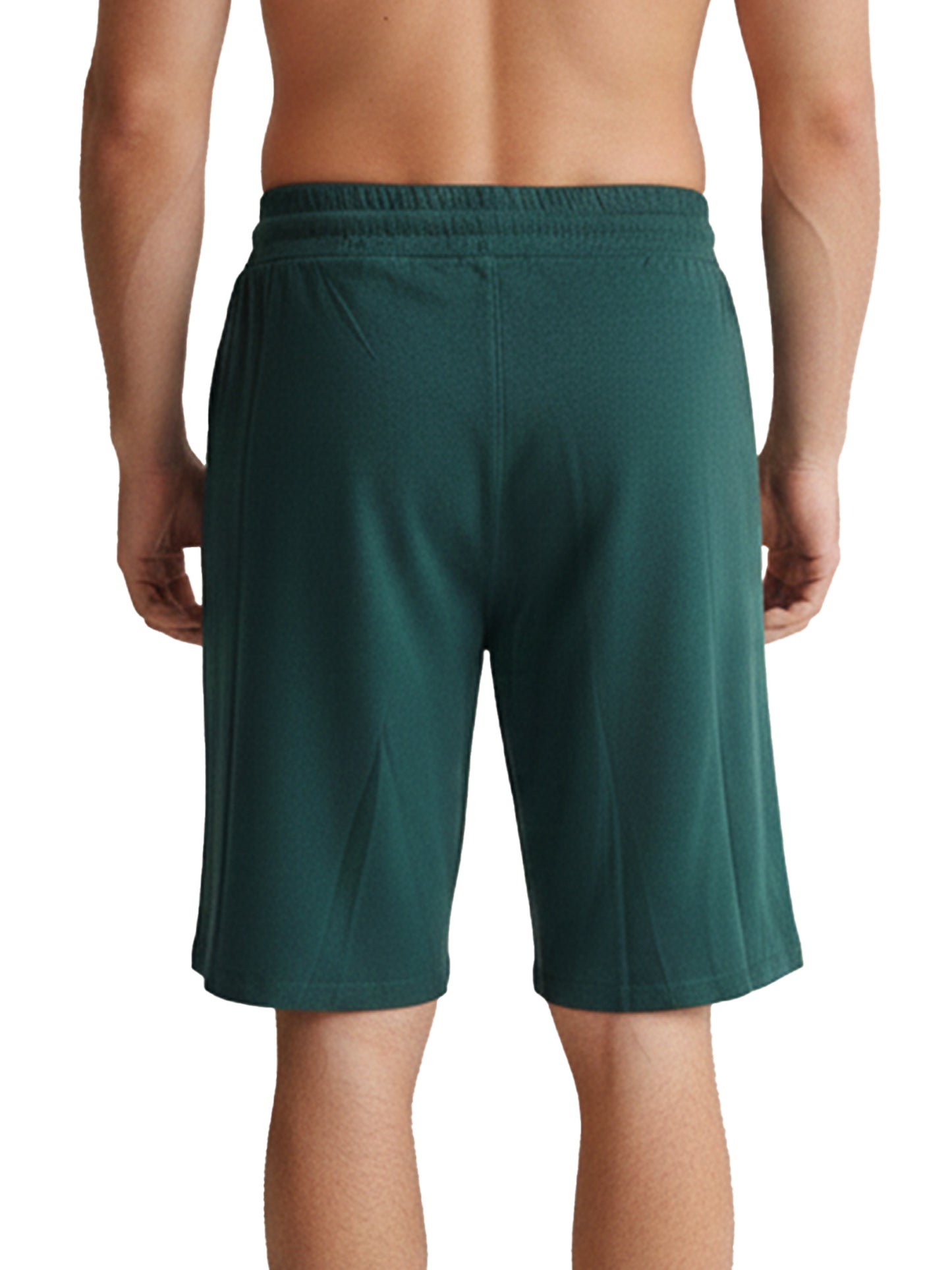 Benetton Men’s 100% Cotton Athleisure Shorts 01C3096ula20i | Soft Breathable Casual Gym Shorts Bottle Green