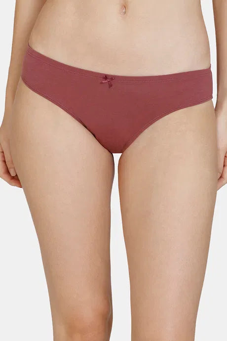 Zivame Microbial Low Rise Full Coverage Bikini Panty (Pack of 3) - Assorted | Zi2621