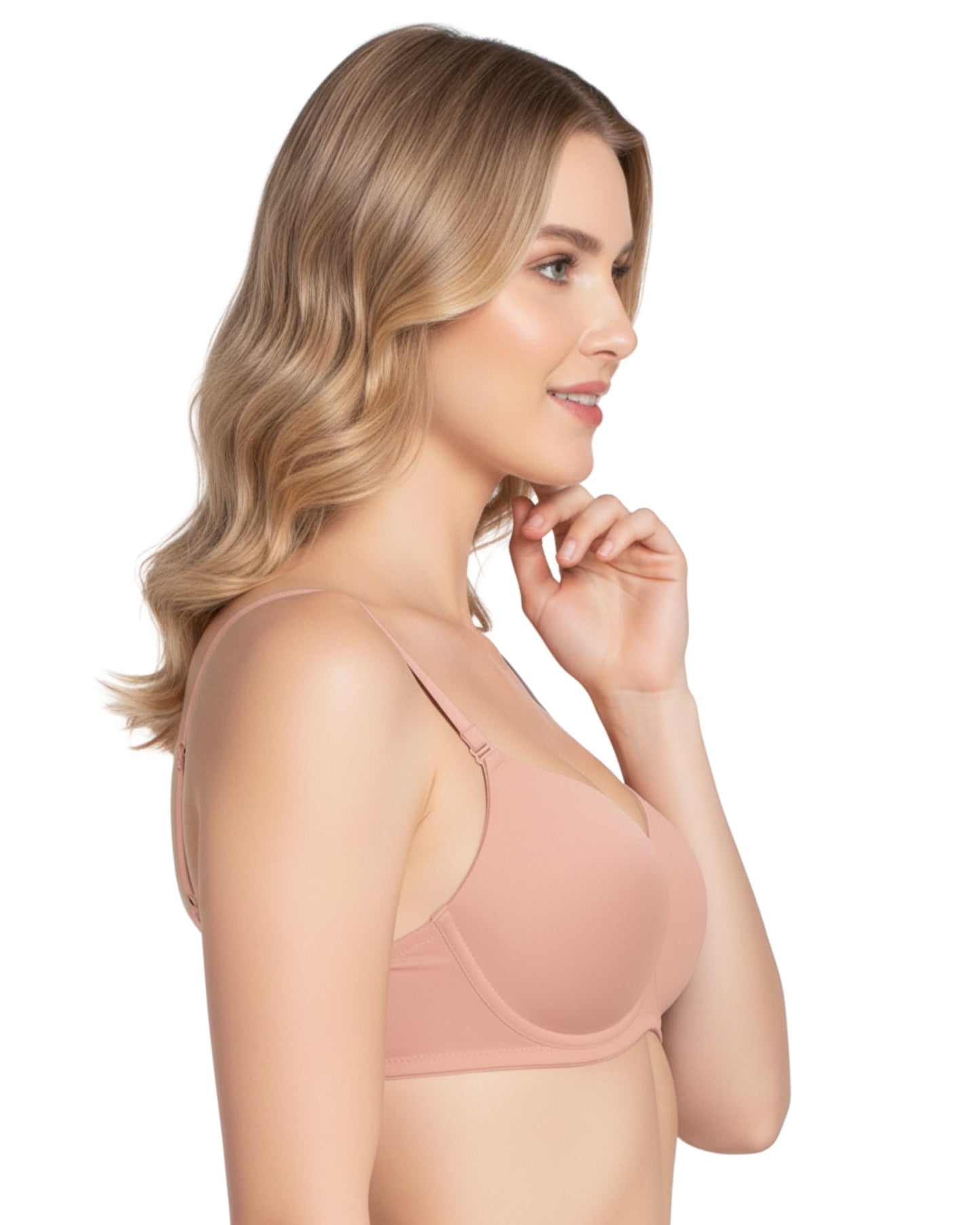 amante Effortless Bliss Padded Wired T-Shirt Bra | Full Coverage Seamless Bra for Women | BRA102901