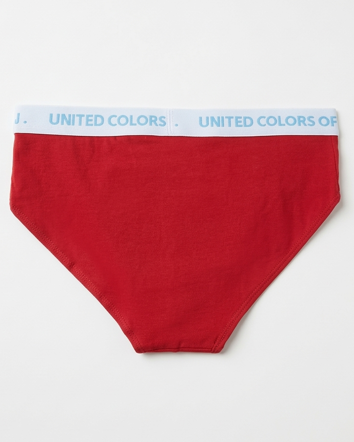 Benetton Boys Cotton Elastane Brief Pack of 3 23P3096ucb01i | 93% Cotton 7% Elastane Kids Underwear 903