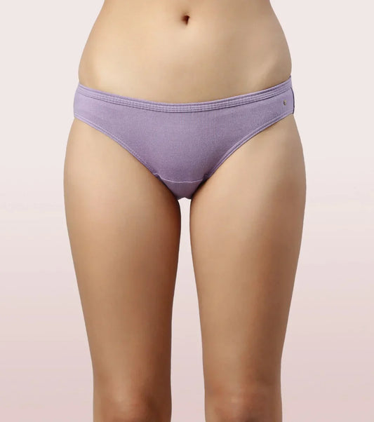 Enamor Bikini Solid Inner Elastic Panty Pack|Cb03 (Pack of 3) (Color may vary)