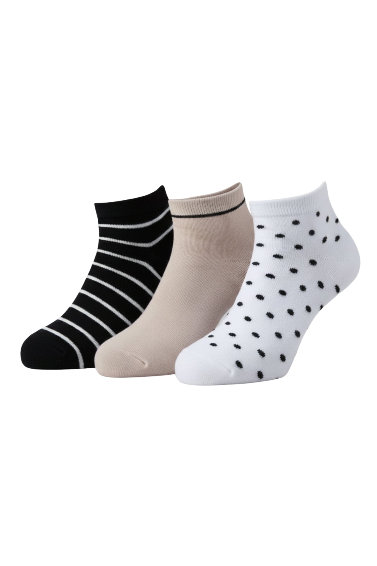 Fablush Men’s Ankle Socks | Half Terry Cotton | Pack of 3 | Mix Color | FBMSHT