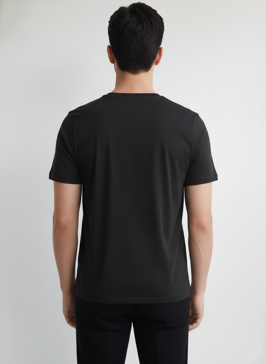 Benetton Men’s Athleisure T-Shirt 01C3096ula17i | 60% Cotton 40% Poly | Soft Breathable Casual Wear