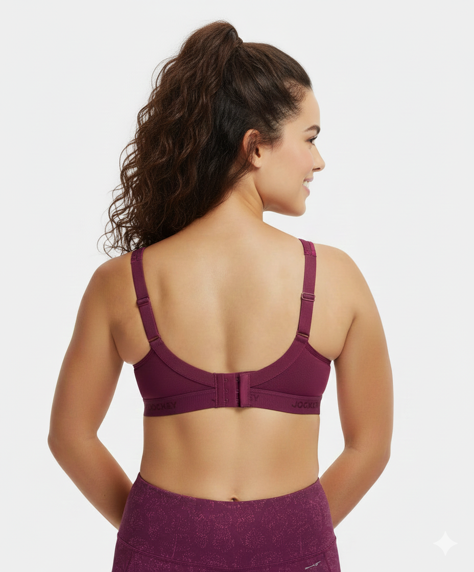 Jockey Women’s Sports Bra | Lightweight Supportive Activewear | Stretch Comfort Fabric | MI11