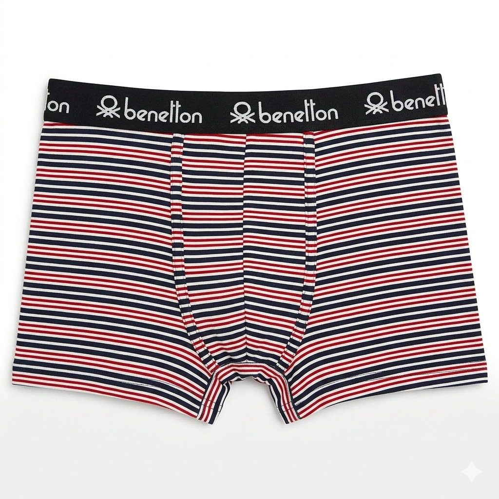 Benetton Men’s Modal Elastane Trunk 23P3menuc152i | 95% Modal Ultra Soft Stretch Underwear 901
