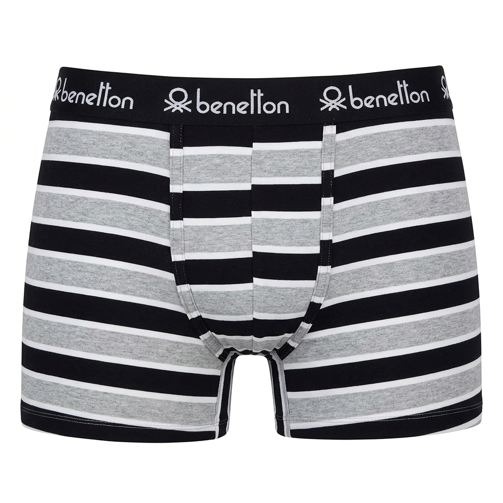 Benetton Men’s Cotton Elastane Trunk 23P3menuc192i | 93% Cotton Stretch Comfort Underwear 901