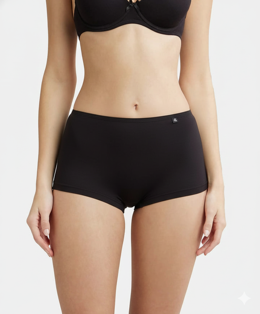 Jockey Women’s Boyleg Panty Pack | Comfortable Cotton Stretch Underwear | Soft Fit Fabric | SS04