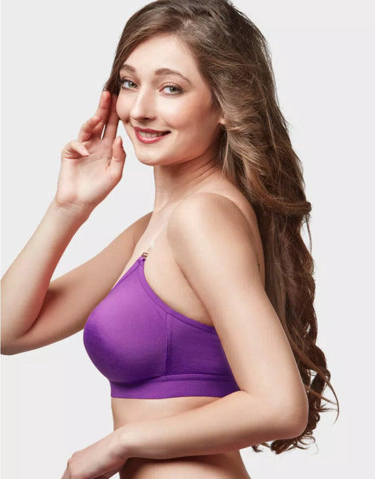 Trylo Women Non Padded Non Wired Seam Freedom Bra-2 | Alpa STP