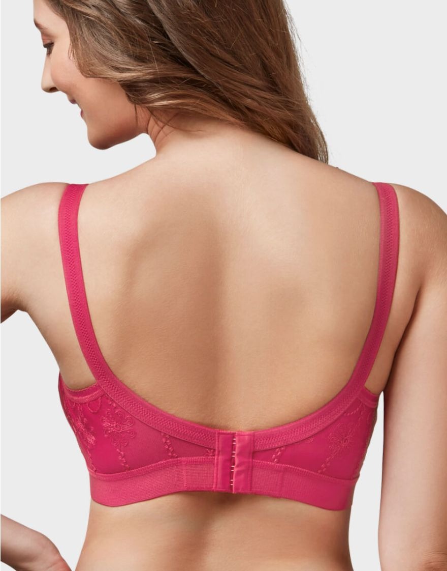 Trylo Women's Non Padded Non Wired Full Coverage Bra | Cathrina Coral