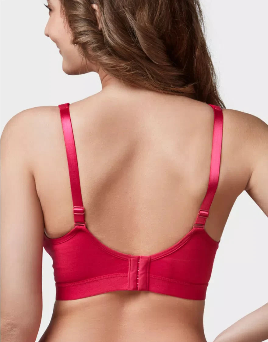 Trylo Women Predominantly Cotton Non Wired Non Padded Full Coverage Bra |Omnimiser